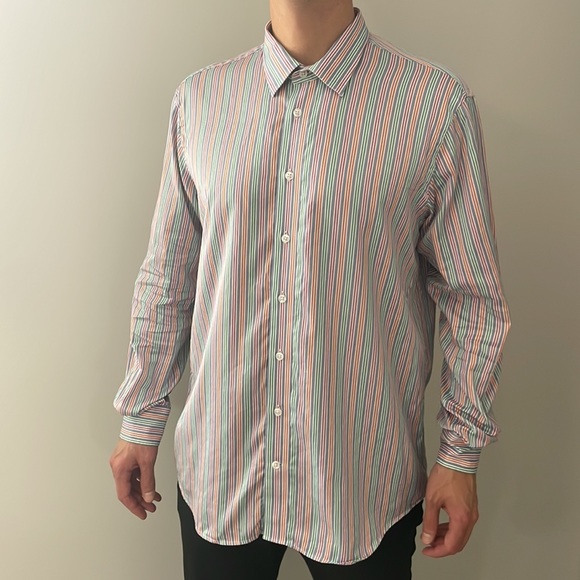 Patrick Assaraf ‘Made in Romania’ Dress Shirt - Picture 1 of 5